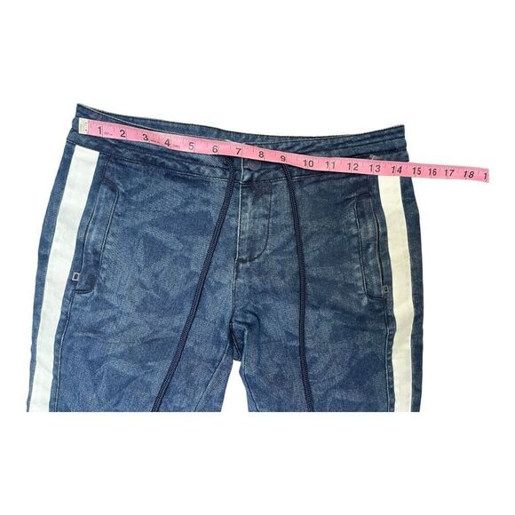 GUESS Women's Serena Peg Leg Track Pant Sz XS Drawstring Striped Casual Elastic - Picture 4 of 7